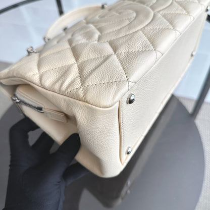 Caviar PTT Petite Timeless Calfskin Leather Beige SHW No 15
