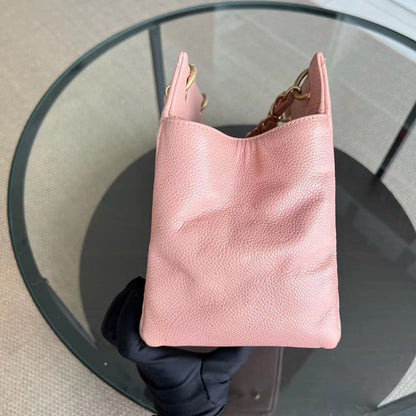 Caviar PTT Petite Timeless Tote Quilted Grained Calfskin Sakura Pink Golden Hardware Series 6