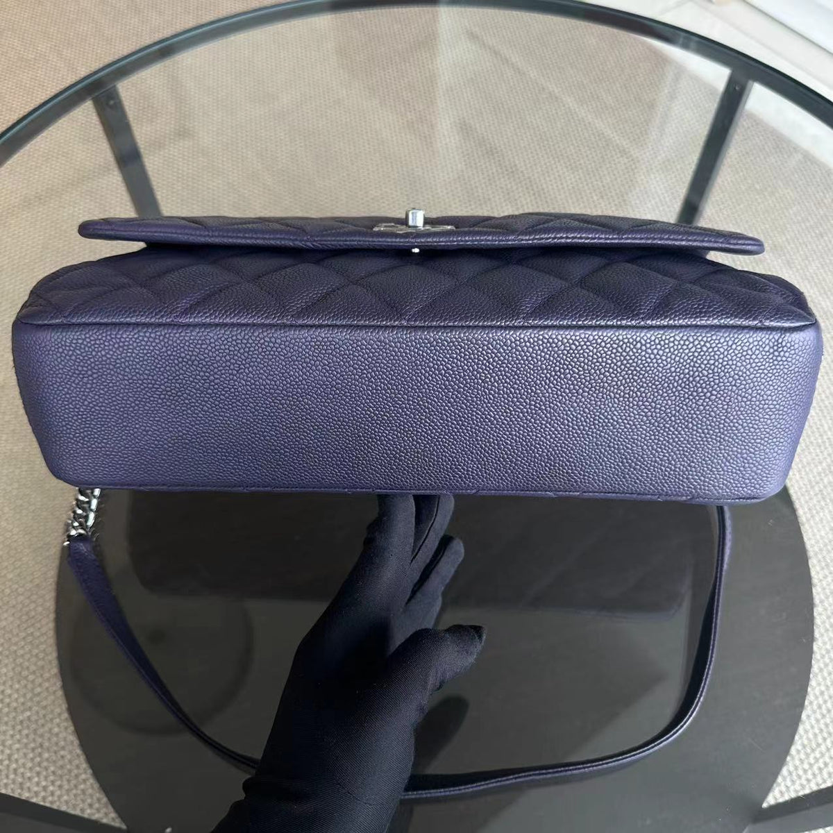 Caviar Quilted Jumbo Matelasse Seasonal Flap Quilted Calfskin SHW No 16