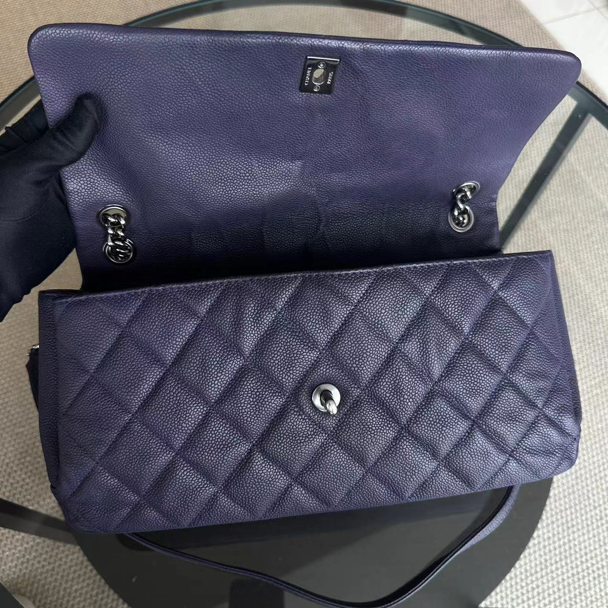 Caviar Quilted Jumbo Matelasse Seasonal Flap Quilted Calfskin SHW No 16