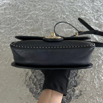 Caviar Seasonal Flap Quilted Calfskin Black Golden Hardware Series 24
