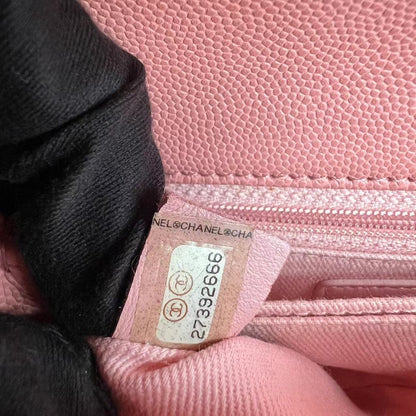 Caviar Small Coco Handle Quilted Calfskin Light Pink LGHW No 27