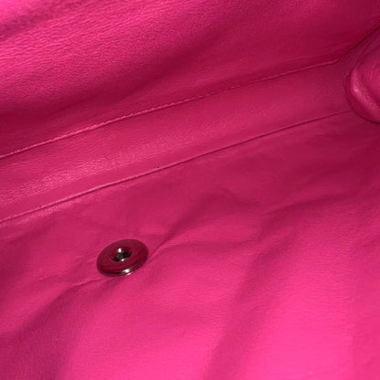 Caviar Timeless Classic Flap Clutch Quilted Calfskin Hot Pink SHW No 18