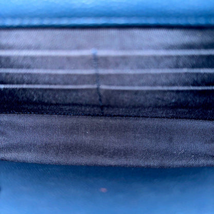 Caviar WOC Wallet On Chain Quilted Calfskin Dark Blue SHW No 23