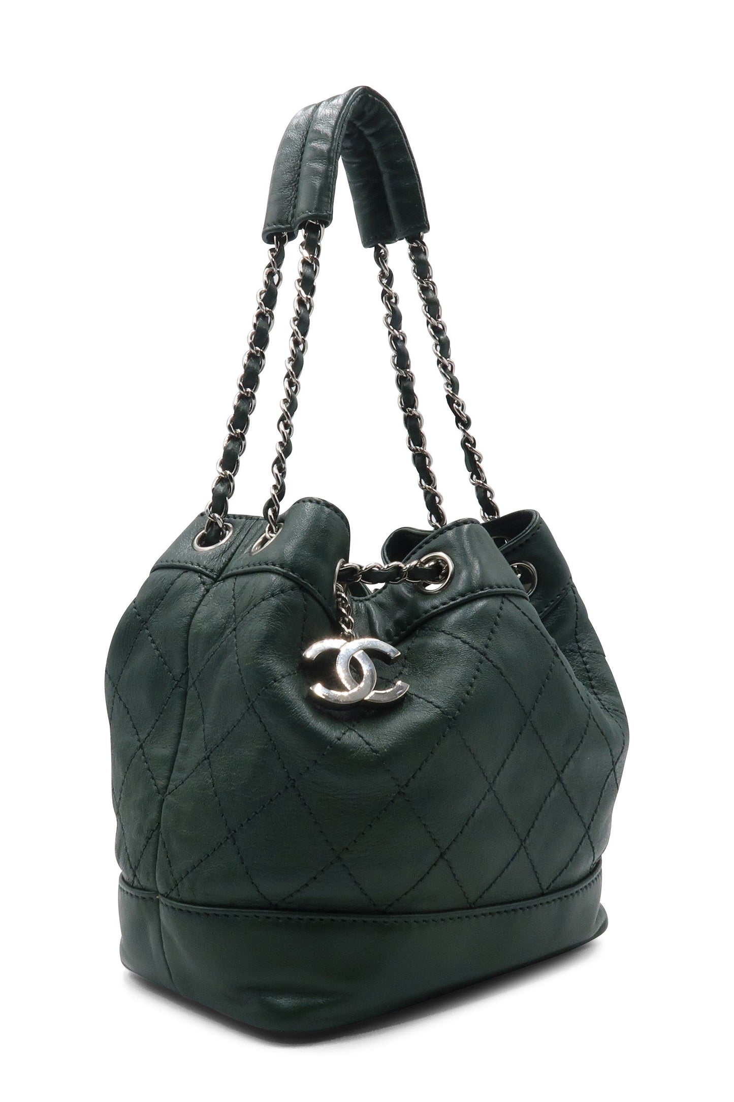 CC Drawstring Bucket Bag Green Army