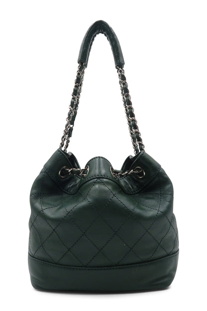 CC Drawstring Bucket Bag Green Army