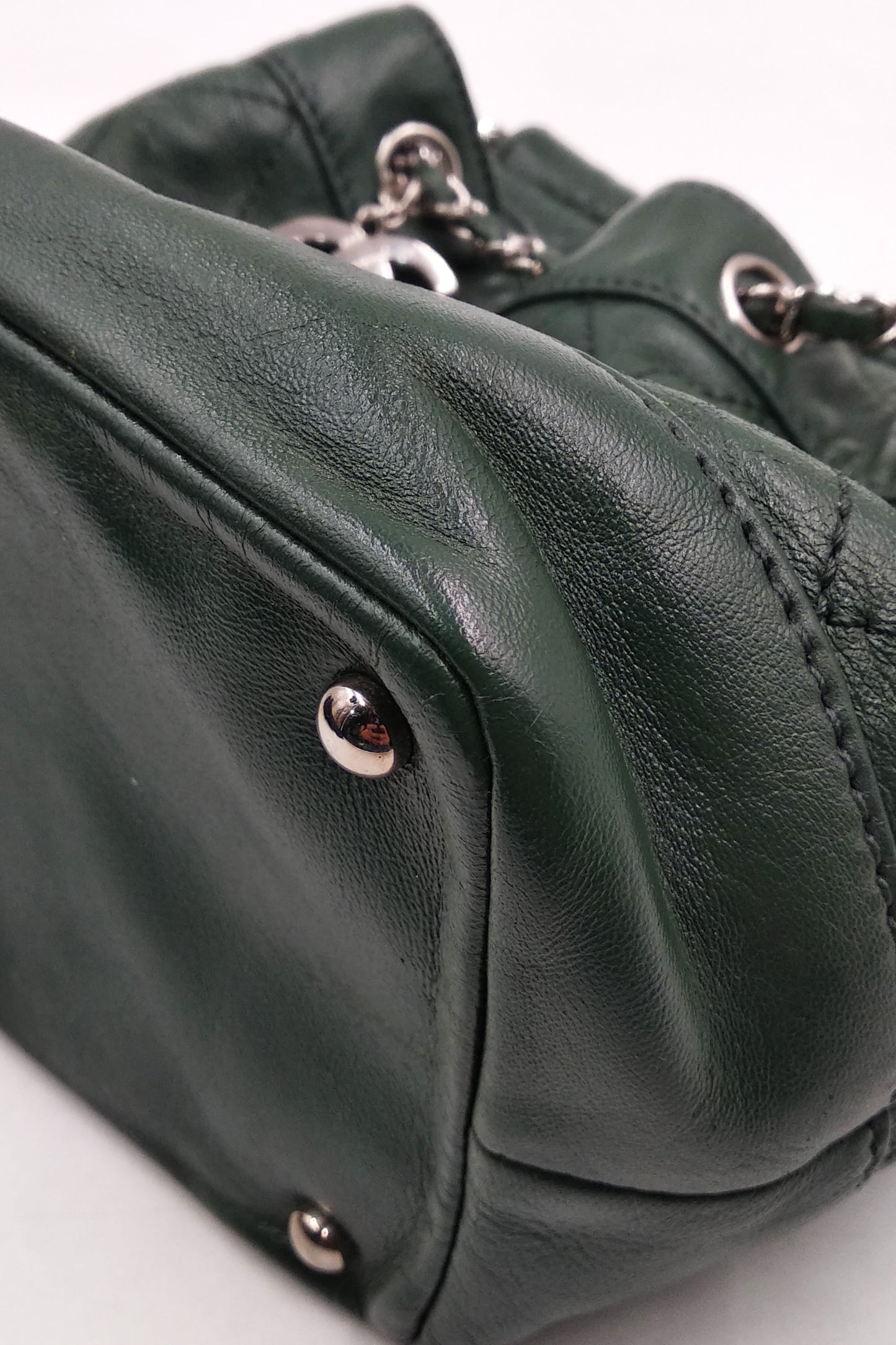 CC Drawstring Bucket Bag Green Army
