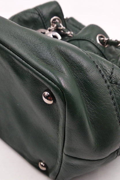CC Drawstring Bucket Bag Green Army