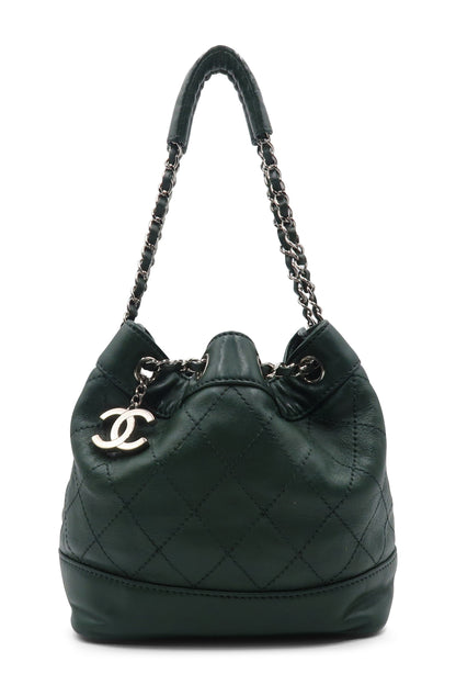 CC Drawstring Bucket Bag Green Army