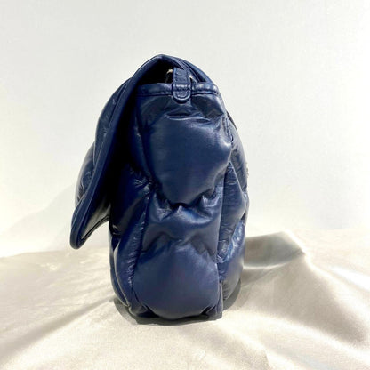 Chanel Bubble Flap Blue Calfskin RHW #23