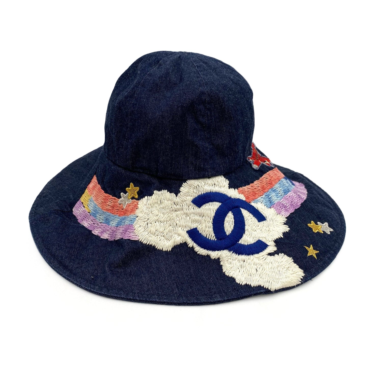 CHANEL BUCKET HAT NIGHT FLIGHT NAVY DENIM 90204783