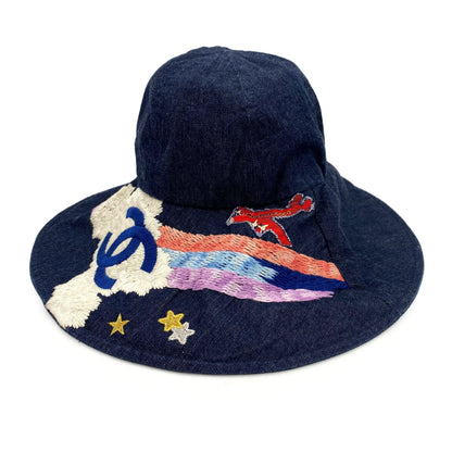 CHANEL BUCKET HAT NIGHT FLIGHT NAVY DENIM 90204783