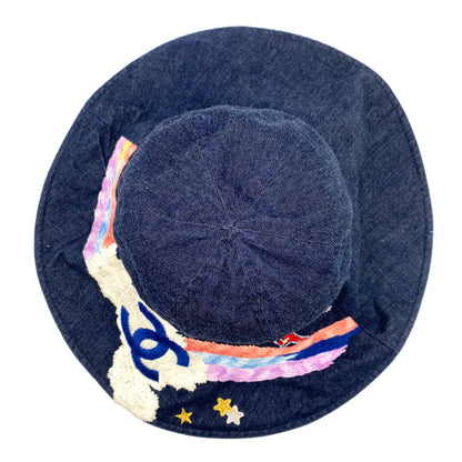 CHANEL BUCKET HAT NIGHT FLIGHT NAVY DENIM 90204783