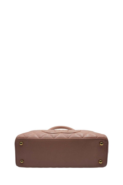 Chanel Leather Bowling Bag Pink