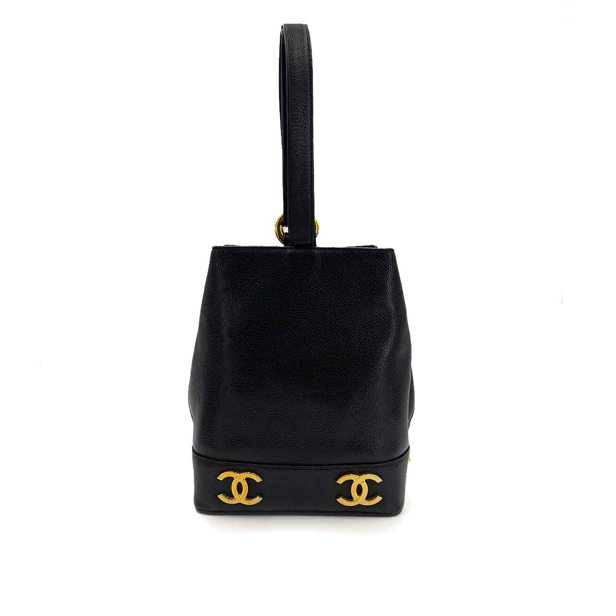 Chanel Vintage 6-CC Single Handle Black Caviar GHW #2 90241328