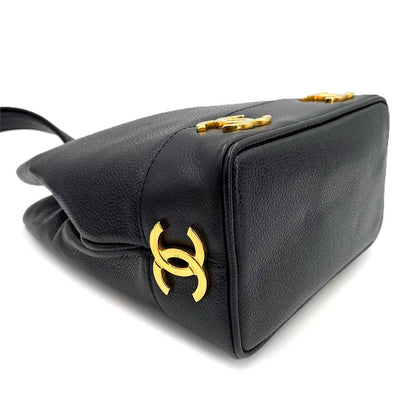 Chanel Vintage 6-CC Single Handle Black Caviar GHW #2 90241328
