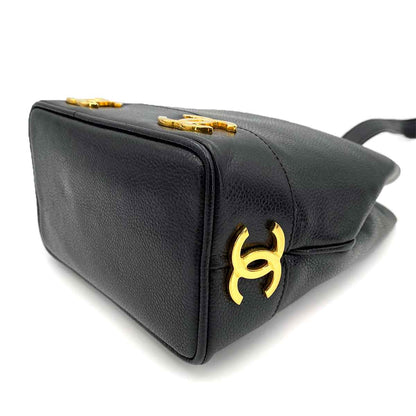 Chanel Vintage 6-CC Single Handle Black Caviar GHW #2 90241328