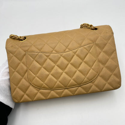 Chanel Vintage Classic Flap Medium Beige Caviar GHW #6 90202042