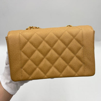 Chanel Vintage Diana Small Beige Caviar GHW #3 90223306