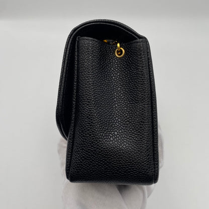 CHANEL VINTAGE DIANA SMALL CHAIN SHOULDER BAG BLACK CAVIAR SKIN 90219632