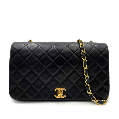 Chanel Vintage Full Flap Black Lambskin GHW #1 90238801