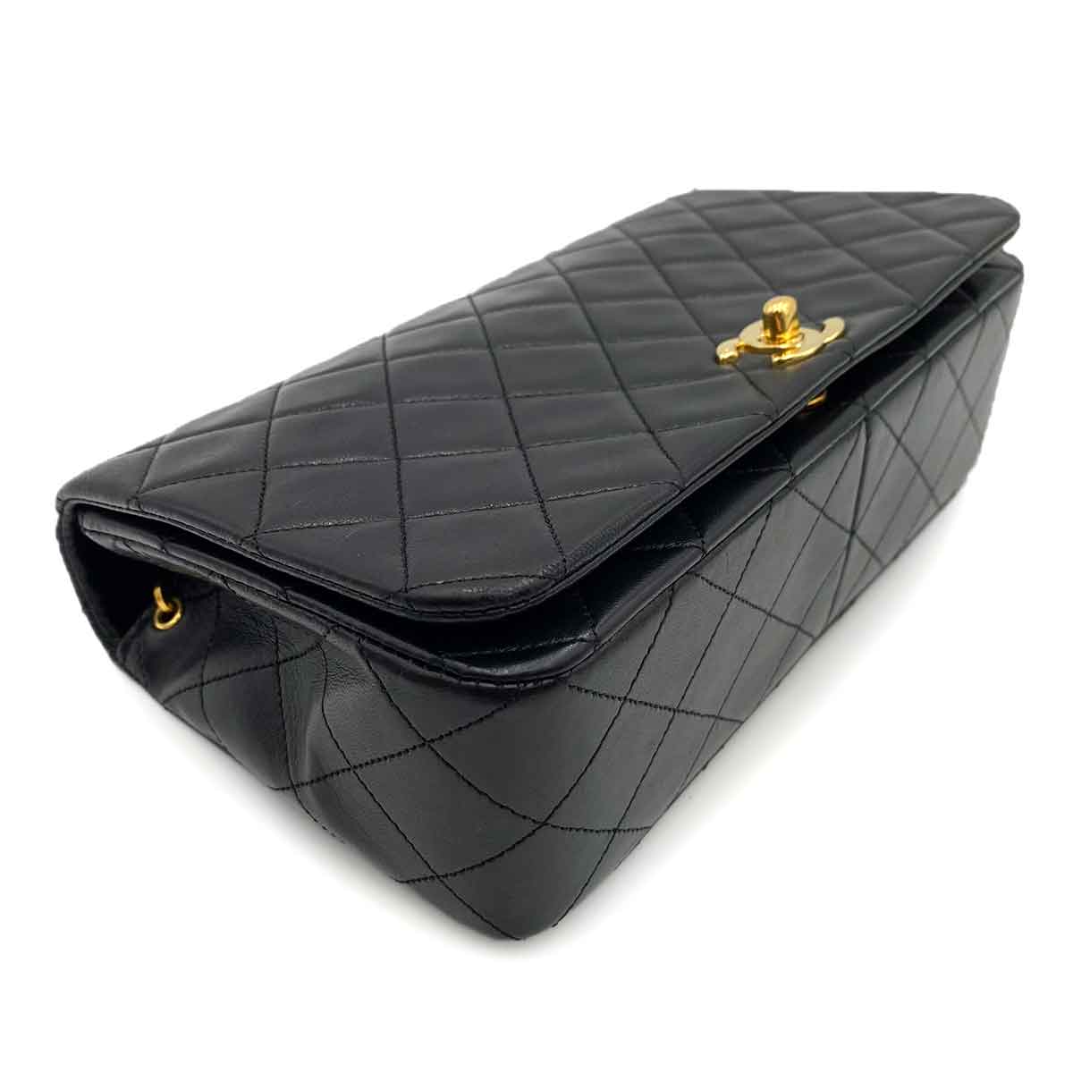 Chanel Vintage Full Flap Black Lambskin GHW #1 90238801
