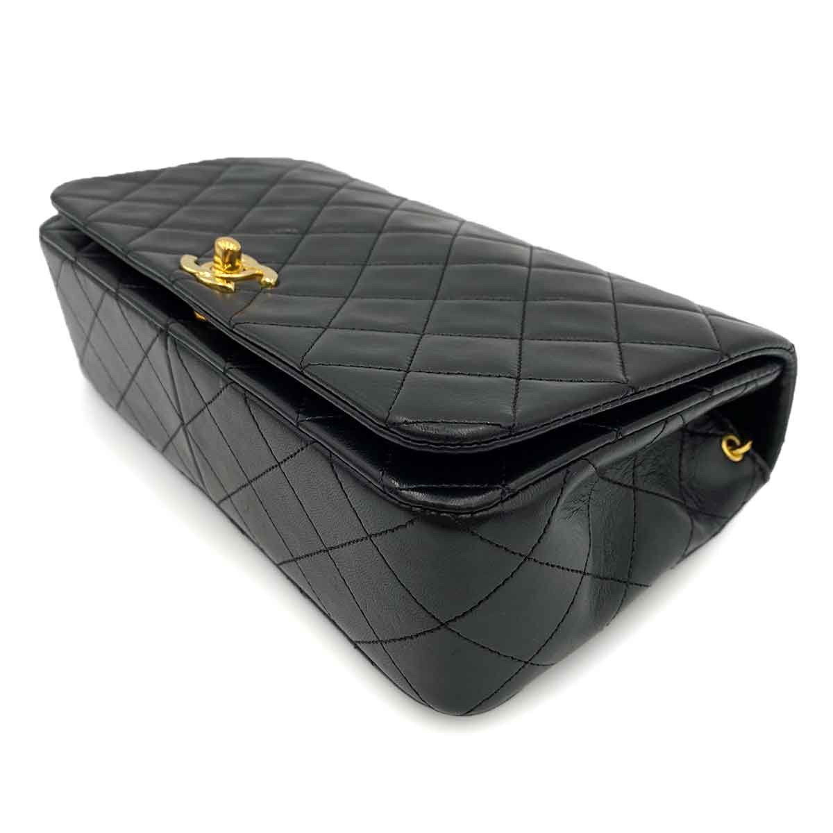 Chanel Vintage Full Flap Black Lambskin GHW #1 90238801