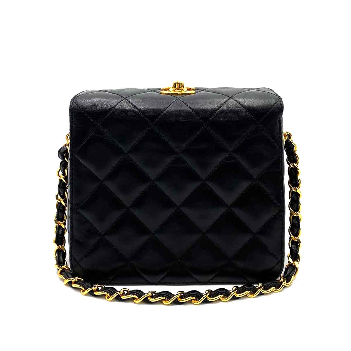 Chanel Vintage Top Turnlock Mini Black Lambskin GHW #4 90226795