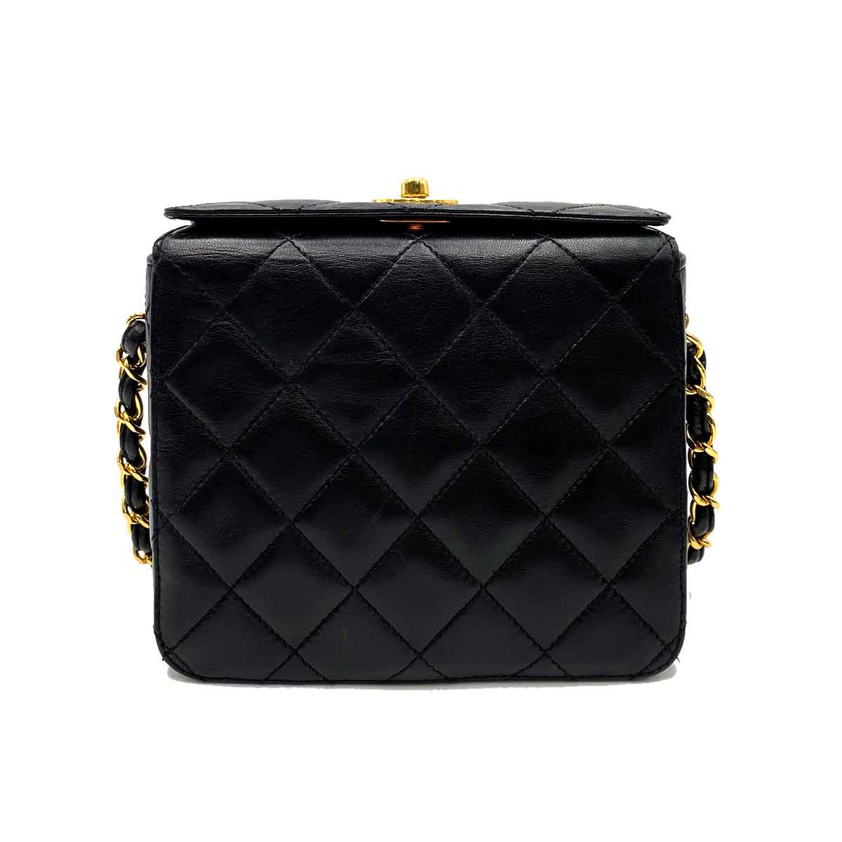 Chanel Vintage Top Turnlock Mini Black Lambskin GHW #4 90226795