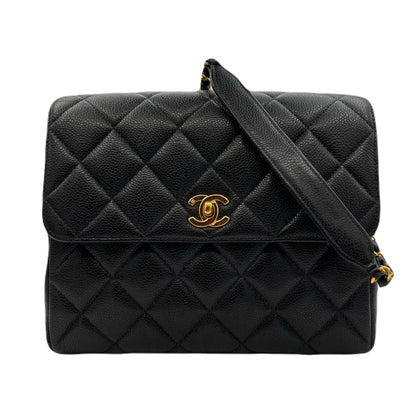 Chanel Vintage Single Flap Black Caviar GHW #4 90222290