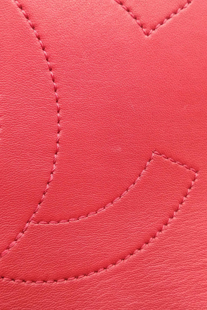 Chevron Jumbo Crossing Classic Single Flap Bag Red