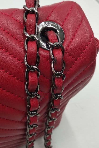 Chevron Jumbo Crossing Classic Single Flap Bag Red