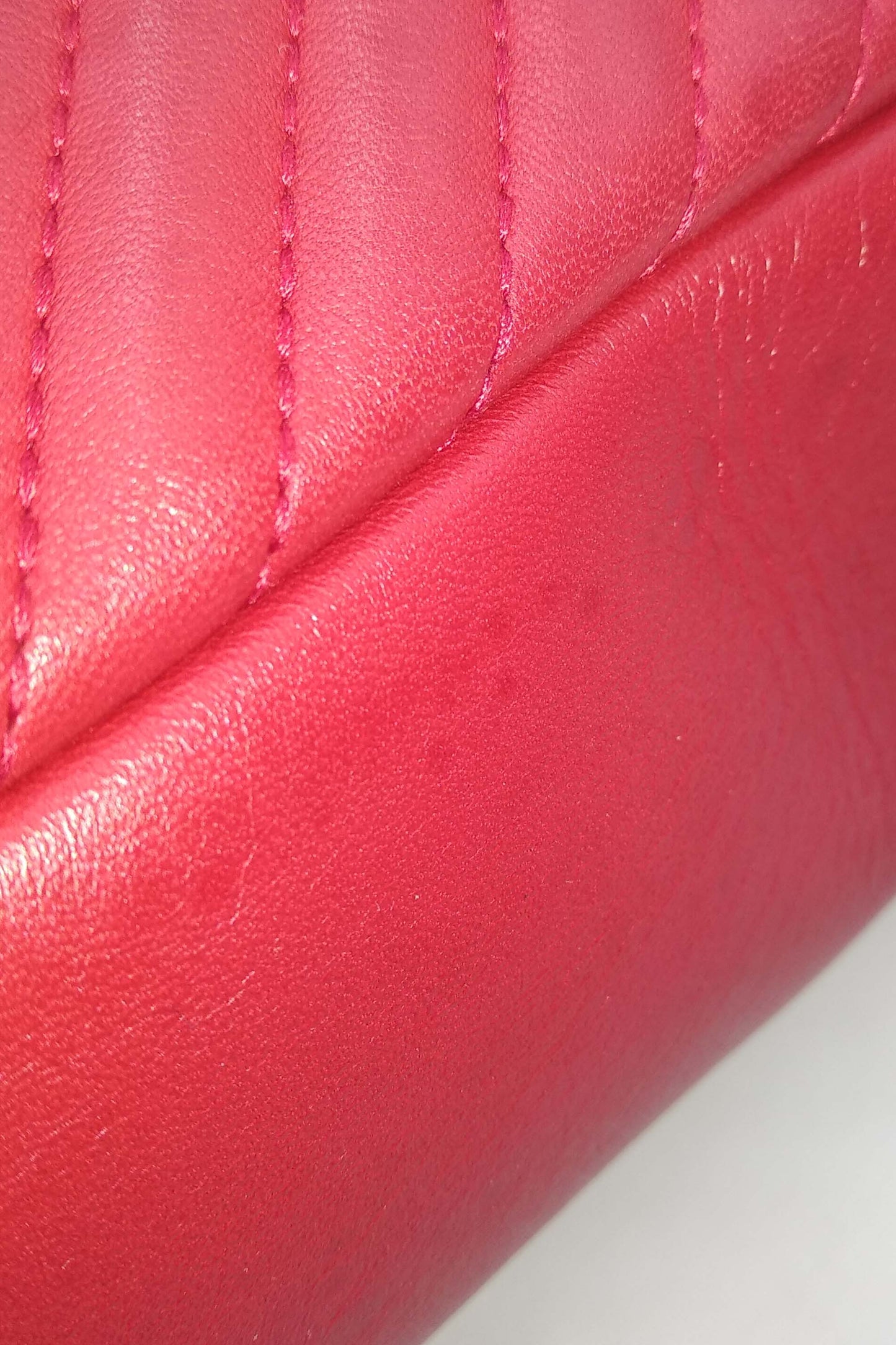 Chevron Jumbo Crossing Classic Single Flap Bag Red