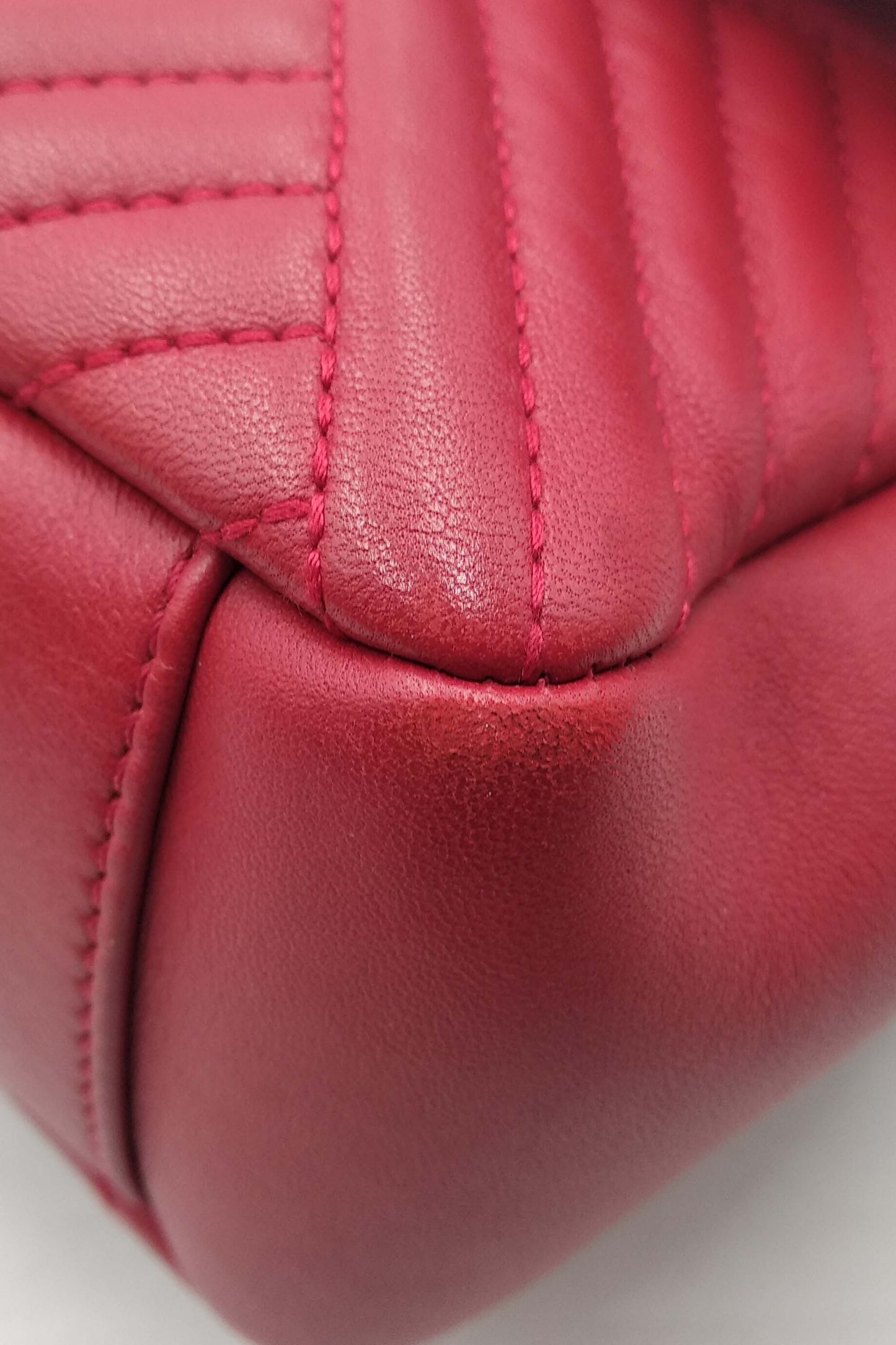 Chevron Jumbo Crossing Classic Single Flap Bag Red