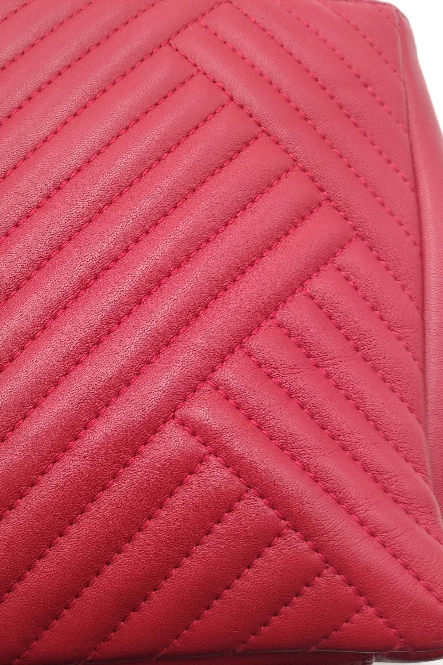 Chevron Jumbo Crossing Classic Single Flap Bag Red