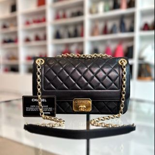 Chic With Me Flap Lambskin Quilted Black GHW No 20