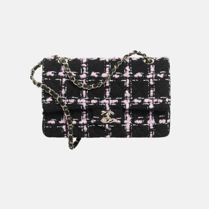Classic 11.12 Bag in Wool Tweed and Gold Metal