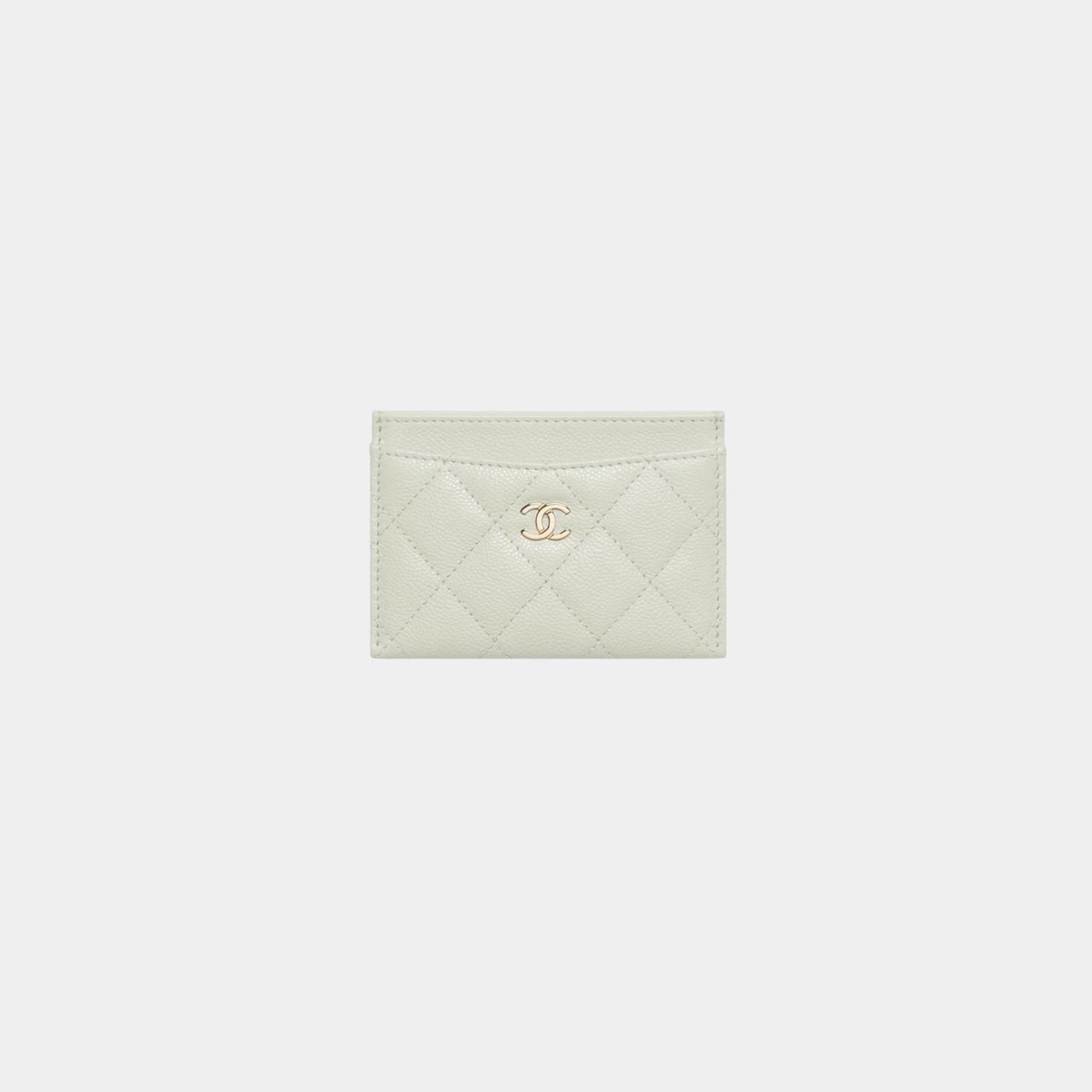 Chanel Classic Card Holder Grained Shiny Calfskin & Gold Tone Metal