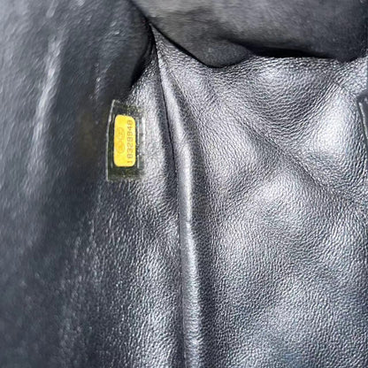 Classic Twist Timeless Jumbo Patent With Lambskin Black No 18