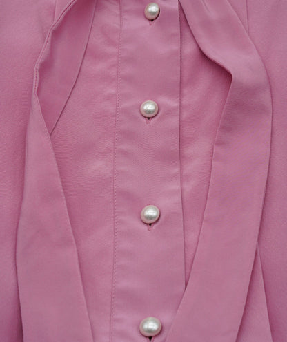 Chanel 100% Silk Pink Pleated Mini Dress ASL4603