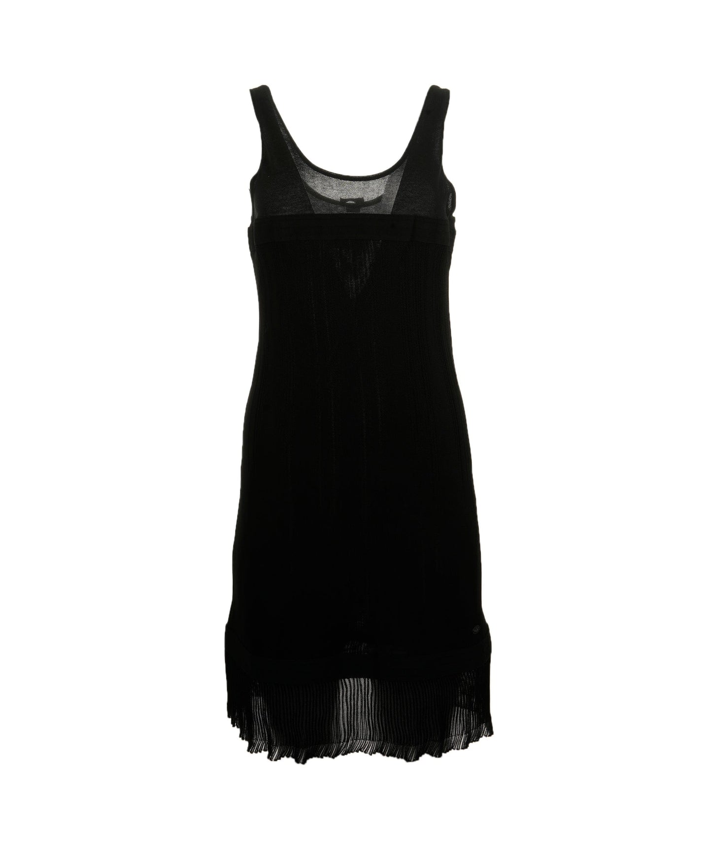 Chanel Black Jersey Chenille Dress ASL4601