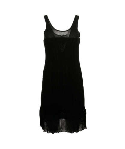 Chanel Black Jersey Chenille Dress ASL4601