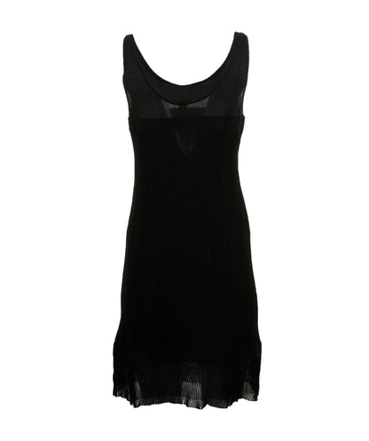 Chanel Black Jersey Chenille Dress ASL4601
