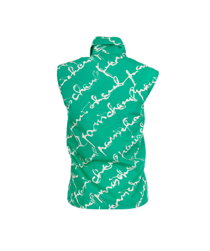 Chanel Bow Tie Shirt Green ASL4652