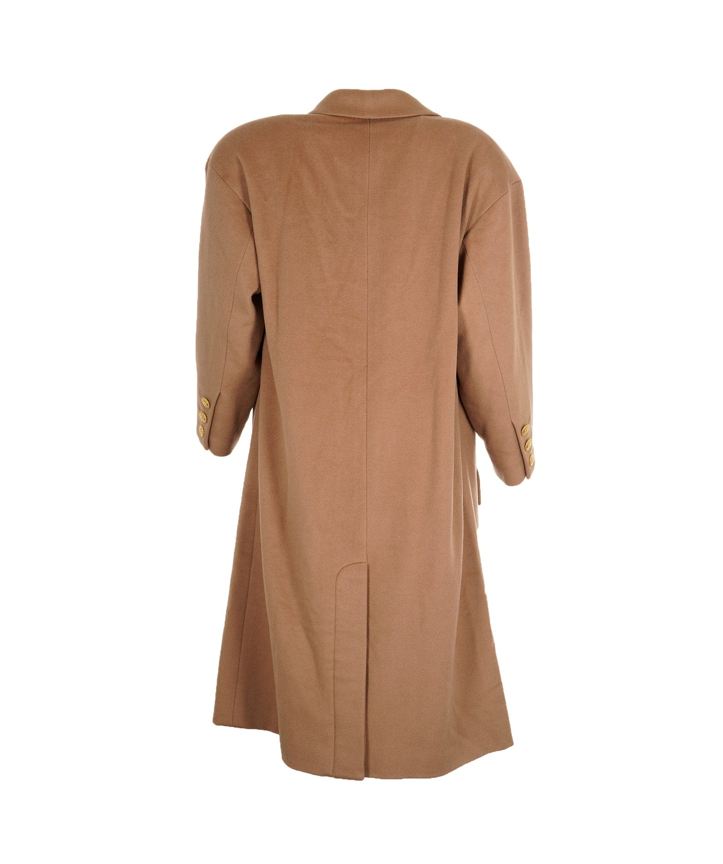 Chanel CC Logos Button Double Breasted Long Sleeve Jacket Coat Beige  ASL9222