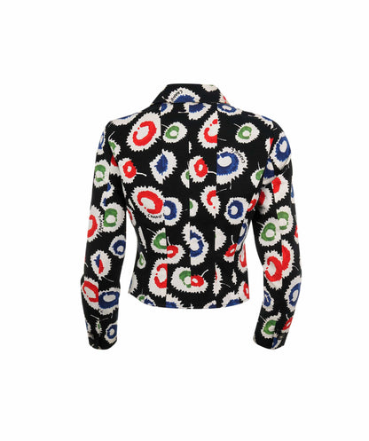 CHANEL "COCO" LOGO 1997 VINTAGE VIBRANT FLOWER LOGO JACKET - ASL4071