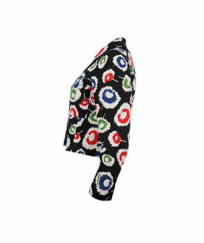 CHANEL "COCO" LOGO 1997 VINTAGE VIBRANT FLOWER LOGO JACKET - ASL4071