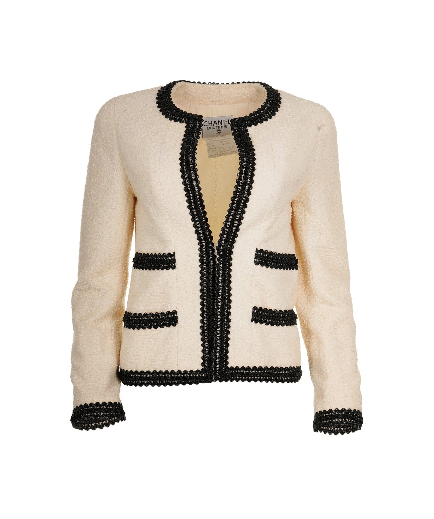 Chanel Cream Suit Set 38 ASL5010