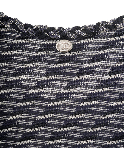 Chanel Dress blue white with belt FR34 P43330K04402 AVC1246