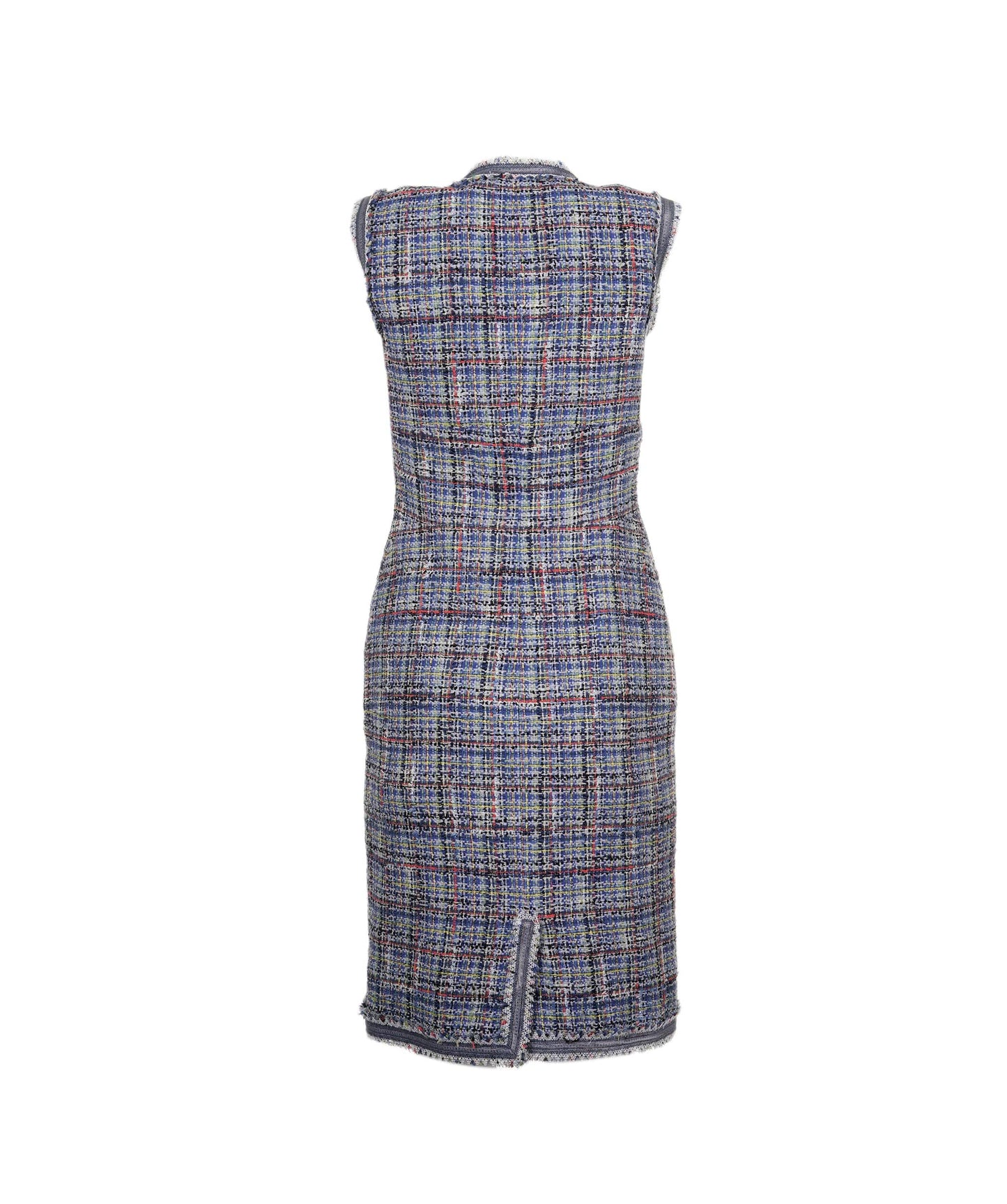Chanel Dress tweed blue SS09 FR36  AVC1255